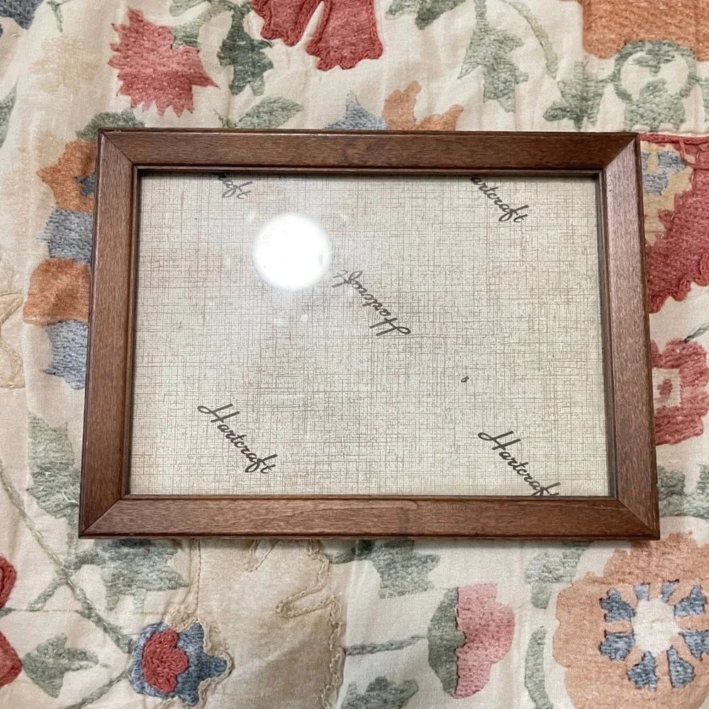 Ornate Wood Picture Frame oak farmhouse cottage victorian 5x7 Stand hang